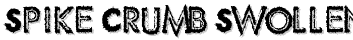 Spike Crumb Swollen font